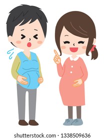 A man is a pregnant woman experience