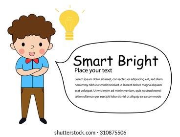 man present future Business earnings graphic grown up., place your text on white background vector illustration