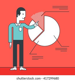 Man presenting business report.