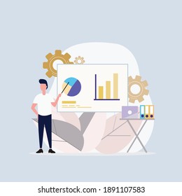 Menschliche Darstellungsdiagramme und Diagramme eines Projekts