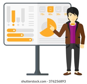 Man presenting report.