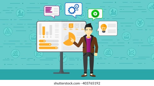 Man presenting report.