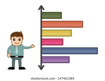 Man Presenting Stats on Graph
