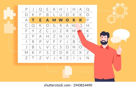 Man presenting a strategy of work in which everyone would win. Effective management and leadership.