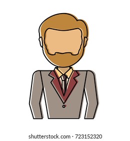 man professional   avatar vector illustration