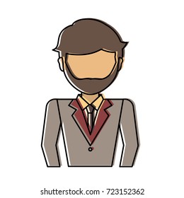 man professional   avatar vector illustration