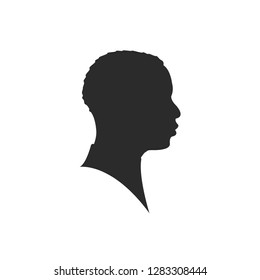 man profil silhouette. Vector illustration. man icon vector