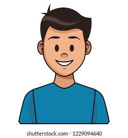 Man profile cartoon
