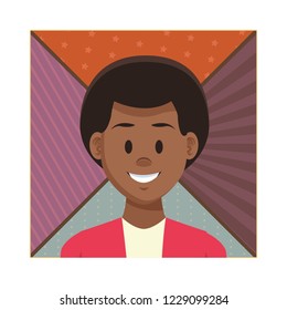 Man profile cartoon