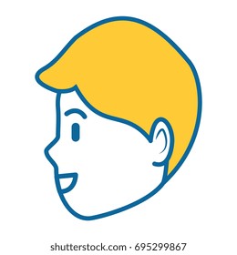 Man profile cartoon