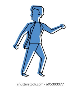 Man profile cartoon