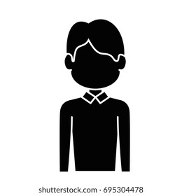 Man profile cartoon