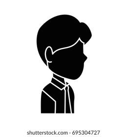 Man profile cartoon