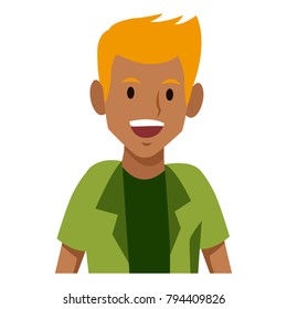 Man profile cartoon