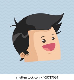 Man profile design , vector illustration