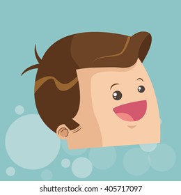 Man profile design , vector illustration