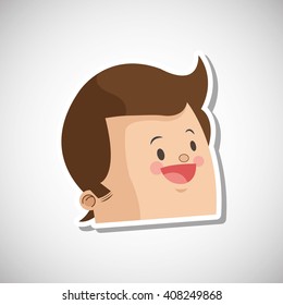 Man profile design , vector illustration