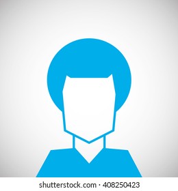 Man profile design , vector illustration