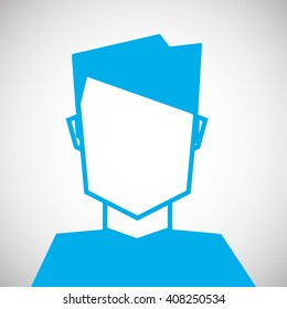 Man profile design , vector illustration