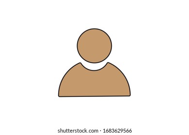 man profile icon isolated on white background,Man Avatar Profile Icon