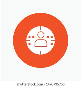 Man, Profile, Marketing. Vector Icon Template background