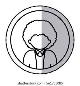 Man profile pictogram