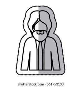 Man profile pictogram