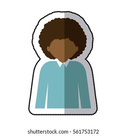 Man profile pictogram