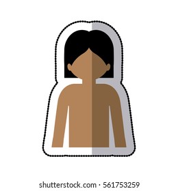 Man profile pictogram