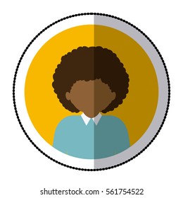 Man profile pictogram