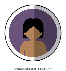 Man profile pictogram