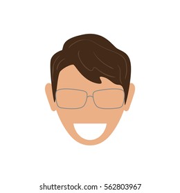 Man profile pictogram icon vector illustration graphic design