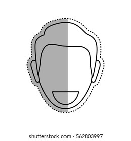 Man profile pictogram icon vector illustration graphic design