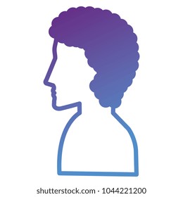 man profile shirtless avatar character