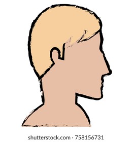 man profile shirtless avatar character