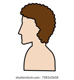 man profile shirtless avatar character