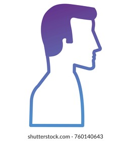 man profile shirtless avatar character