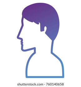 man profile shirtless avatar character