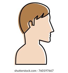 man profile shirtless avatar character