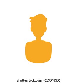 Man profile silhouette