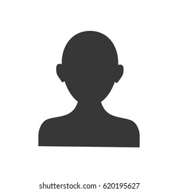 Man profile silhouette