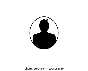 Man Profile Vector Illustration
