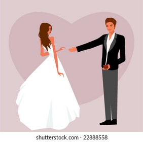 Man propose to his sweetheart
