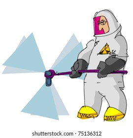 man in protective gear