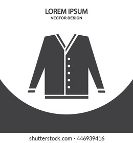 Man pullover icon on the background
