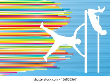 Man pull-ups bar exercising gym vector abstract background
