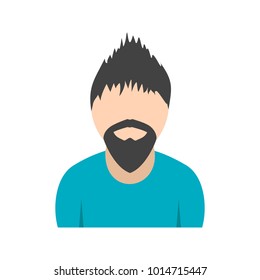 Man in Punk Hairstyle