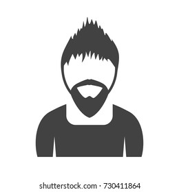Man in Punk Hairstyle