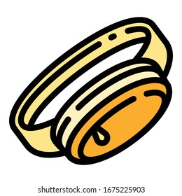 Icono del monedero. Icono de vector de la cartera de comandos de esquema para diseño web aislado en fondo blanco