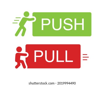 Man Push And Pull Heavy Object Icon